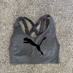 Puma Gray Women’s Sports Bra Size Small